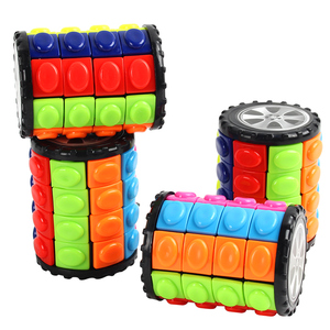 Cubo Mágico Creativo de Colores Intelectuales, Rompecabezas Educativo Magnético de Plástico ABS, Logotipo Personalizado, Babilonia 3D, Giratorio y Deslizante - Product Image 1