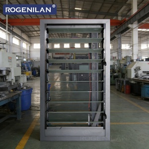 Fenêtres à persiennes en aluminium avec double vitrage trempé insonorisé, fabriquées sur mesure par ROGENILAN, avec moustiquaire - Product Image 1