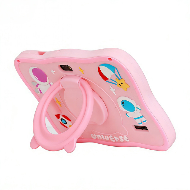 Q8 Tablet Silicone Soft Shell Case with Stand ROHS Certified Children's Astronaut Cartoon Design Made in China Model Q8