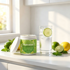 Poudre de boisson électrolytique 159g, saveur citron et lime, mélange hydratant pour adultes, athlètes, activités de plein air, arôme naturel, bien-être - Product Image 2