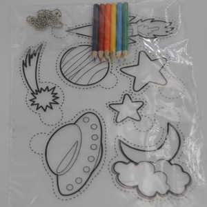 Kit artistico rimpicciolimento fai da te che crea ciondoli e tag No Mess Art, attività creativa fai da te, fogli di pellicola per gioielli fai da te per bambini - Product Image 5