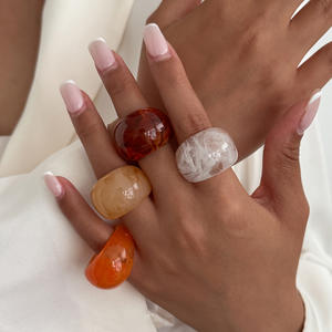 แหวนหมั้นรูปหัวใจชุบทองคำขาวสแตนเลสสตีลคลาสสิกขายดีปี 2026 สำหรับผู้หญิง - Product Image 4