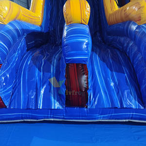Toboggan aquatique double piste en PVC pour <span class=keywords><strong>vacances</strong></span> à la plage à Hawaï avec piscine extérieure - Product Image 6
