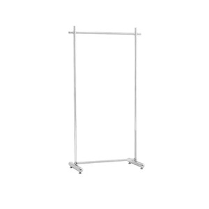 Portant à vêtements métallique à rail unique pour boutique de vêtements personnalisée, support de rangement pour magasin de vêtements OEM/ODM - Product Image 1