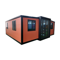 Maison modulaire en conteneur pliable composite en acier préfabriqué de 40 pieds pour la maison hôtels appartements ateliers