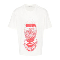 Herren Oversize T-Shirt Streetwear mit Charakter-Print Grafik-Tee 100% Baumwolle Schwergewicht Kurzarm Hip-Hop Kubanische Kette Atmungsaktiv