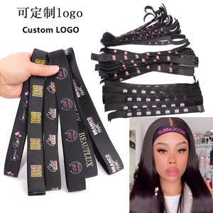 Bande de fixation en dentelle satinée pour femmes, bande élastique personnalisée pour perruques frontales, bandeau pour cheveux de filles - Product Image 2