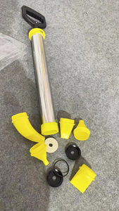 <span class=keywords><strong>Pistolet</strong></span> <span class=keywords><strong>à</strong></span> <span class=keywords><strong>mortier</strong></span> manuel en acier inoxydable robuste avec 5 buses interchangeables <span class=keywords><strong>pour</strong></span> l'étanchéité des cadres de portes et fenêtres - Product Image 6