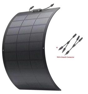 Vente d'usine 24% efficacité HJT Elastyczny panneau Solarny <span class=keywords><strong>100w</strong></span> 19.8v tout noir Flexible 12V panneau solaire hors réseau pour bateaux RVs EV - Product Image 1
