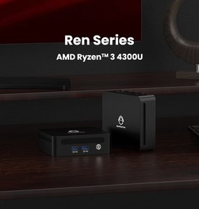Mini PC OEM ODM <span class=keywords><strong>AMD</strong></span> <span class=keywords><strong>Ryzen</strong></span> <span class=keywords><strong>3</strong></span> <span class=keywords><strong>4300U</strong></span>, Mini PC de Oficina con SSD, RAM DDR4, WiFi 6, BT 5.2, Win11, 1G LAN, <span class=keywords><strong>3</strong></span> Pantallas, 2x HDMI, 2x USB <span class=keywords><strong>3</strong></span>.0 - Product Image 1