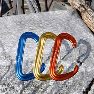 Mosquetón de Aluminio Resistente JRSGS 12KN K01 para Industria General y Camping, con Cierre de Seguridad, Personalizable con Logotipo, Anodizado de Fábrica - Product Image 3