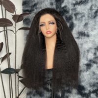 Peluca de Cabello Humano Virgen Vietnamita de Alta Calidad de 24 Pulgadas, Grado 12A, Peluca Frontal de Encaje 13X4 HD, Cabello Lacio Rizado