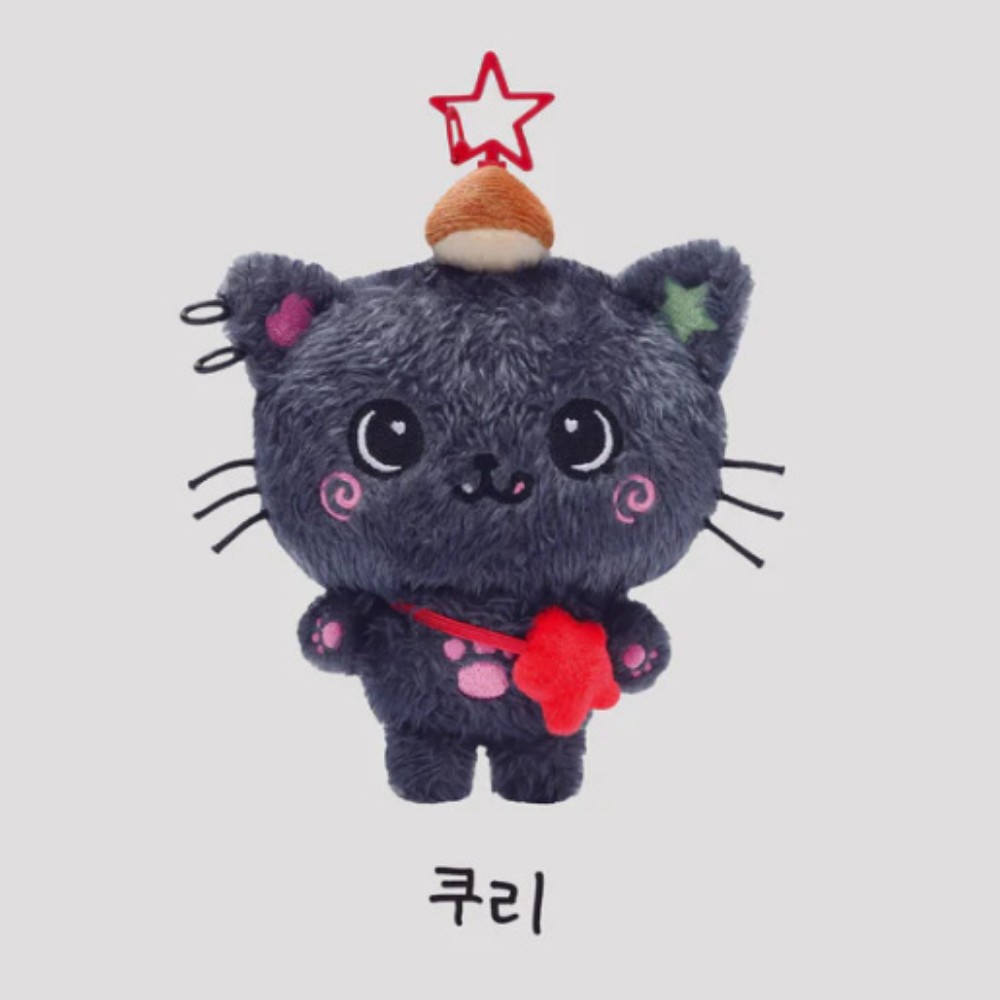KPOP Milk Tea Cat Doll Keychain Jaehee Riku Ryo Plush Doll Fashion