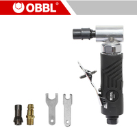 DOTING DT-7033 Meuleuse pneumatique professionnelle de haute qualité 22000 tr/min, kit avec interrupteur à gâchette 1/4 3mm 6mm et échappement frontal