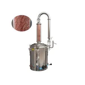 25L Household plug-in Damascus rose hydrosol distiller Chamomile hydrosol pure copper mesh essential oil equipment