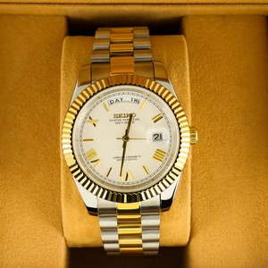 Stainless Steel Round <b>Case</b> 36mm Pointer 3bar Water Resistant Auto Date Fashion Casual Mechanical <b>Watches</b> - Product Image 1