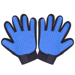 Goedkope Tpr-Milieuvriendelijke Handschoenen Voor Het Verzorgen Van Huisdieren Voor Katten En Honden Blauw/Roze Kleuren 259-Pin Ontwerp Voor Lang En Kort Bont Voor Alle Seizoenen - Product Image 6
