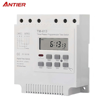 Interruptor Temporizador Digital Trifásico de 380V para Riel DIN, Relé de Tiempo Programable ANTIER