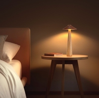 Holzoptik Europäische Schlichte DC LED Schreibtischlampe mit Touch-Steuerung für Wohnzimmer und Lesen