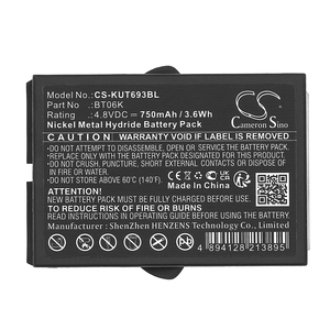 Baterai untuk pemancar IKUSI 2303692, BT06K, T71, T72 ATEX, TM70, RAD-TS 750mAh / 3.6Wh 4.80V - Product Image 3