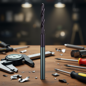 Foret universel en carbure Ttake, micro-perforateur, revêtement Nano TiAlN, 4XD non percé pour perçage de précision - Product Image 3