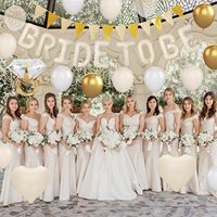 Décorations de fête de bachelorette blanc sable, ballons blancs nude |   Décoration de fête nuptiale, ballons en forme de cœur avec anneau de diamant pour mariage