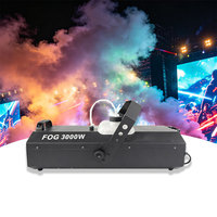 Machine à fumée portable 3000W DMX512, machine à brouillard multicolore en fer, pour mariage, réservoir d'huile de 6L, distance de pulvérisation de 15-20m, AC110-220V