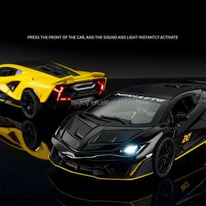 Coche de Juguete de Metal a Escala 1:32, Modelo de Coche de Carreras <span class=keywords><strong>Rambo</strong></span> Super Racing, Simulación de Aleación con Sonido y Luz, Regalo - Product Image 3