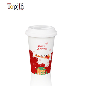 Topjlh <span class=keywords><strong>Tasse</strong></span> <span class=keywords><strong>en</strong></span> porcelaine blanche à double paroi de 300 ml avec couvercle <span class=keywords><strong>en</strong></span> silicone Vente <span class=keywords><strong>en</strong></span> <span class=keywords><strong>gros</strong></span> <span class=keywords><strong>en</strong></span> vrac Fournisseurs de <span class=keywords><strong>bureau</strong></span> Tasses à café thermiques - Product Image 6