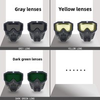 Lunettes coupe-vent personnalisées, masque rétro Harley, sports de plein air, matériau TPU, lunettes de casque unisexes