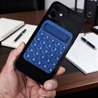 Support de téléphone multifonctionnel en silicone à ventouse, adhésif pour coque de téléphone, support de bureau auto-adhésif