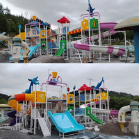 Parc aquatique extérieur pour enfants, aire de jeux aquatique, toboggans, équipements de divertissement à vendre