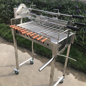Nuovo Stile Tradizionale Greco-Cipriota Girarrosto Foukou a Carbone per BBQ Cipriota <span class=keywords><strong>in</strong></span> <span class=keywords><strong>Acciaio</strong></span> Inossidabile - Product Image 5