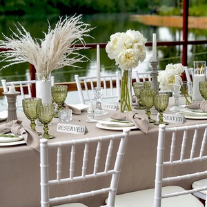 Panneau de réservation de table réutilisable en aluminium, signalétique empilable en métal style tente pour salles de réunion, salles de conseil, mariages et étiquettes de table pour fêtes - Product Image 6
