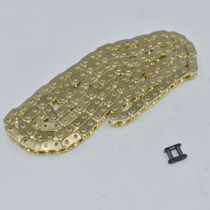 <span class=keywords><strong>Cadena</strong></span> de oro T8F con eslabón de repuesto <span class=keywords><strong>para</strong></span> Mini Dirt Bike, Quad, ATV, <span class=keywords><strong>Minimoto</strong></span>, Pocket Bikes de 47cc y 49cc, 136 eslabones - Product Image 3