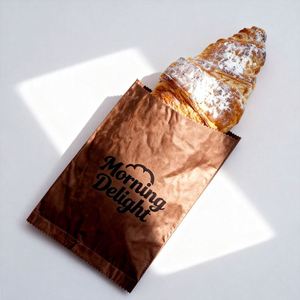 Sacs d'emballage de luxe personnalisés en papier ciré résistant à la graisse, de qualité alimentaire, pour biscuits et pâtisseries, sacs laminés personnalisés - Product Image 6