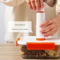 Vente en gros de récipients hermétiques pour aliments en verre à haute teneur en borosilicate avec pompe