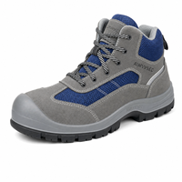 Chaussures de sécurité respirantes AIMVVSEC avec embout en acier anti-écrasement et semelle extérieure en PU antidérapante pour usine, construction et entrepôt