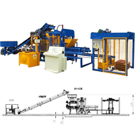 Machine automatique de fabrication de blocs QT4-15 pour la production de briques creuses et de pavés en Ouganda