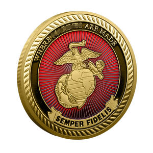 库存金银镀金金属工艺品纪念币训练基地主题纪念币团队精神收藏币 - Product Image 2