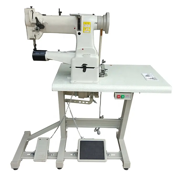 8B Cylinder bed compound feed leather bag sewing machine with large mouth and high head