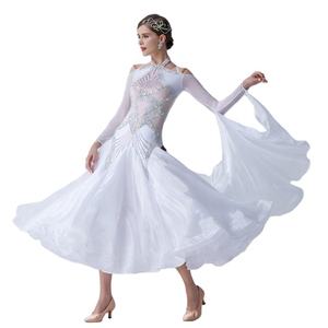 B-19374 <span class=keywords><strong>de</strong></span> baile <span class=keywords><strong>de</strong></span> alta gama <span class=keywords><strong>para</strong></span> <span class=keywords><strong>mujer</strong></span>, traje <span class=keywords><strong>de</strong></span> baile moderno estándar, <span class=keywords><strong>para</strong></span> competición, baile <span class=keywords><strong>de</strong></span> salón, liso - Product Image 1