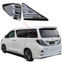 Cocok untuk 2009 hingga 2014 penggantian Alphard Toyota dan perbaikan lampu belakang asli