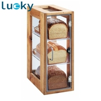 Boulangerie en bois personnalisée POP Vitrine Présentoir à pain Vitrine à dessert Présentoir
