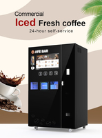 Machine à café expresso et cappuccino fraîchement moulu JK86 avec distributeur de glace, système de bouchage automatique et connectivité IoT intelligente pour bureaux, salles de sport et hôtels