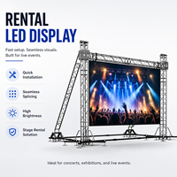 Pantalla LED de Alquiler para Exteriores, de Gran Formato, Alta Luminosidad, Resistente al Agua, para Conciertos y Escenarios, Venta al Por Mayor