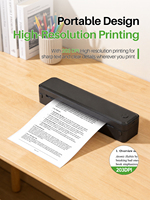 Printer Thermal Genggam U8 A4 Tanpa Tinta Bersertifikasi CE/FCC Kompatibel dengan IOS/Android Printer Tato untuk Lembaga Pelatihan Guru