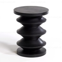 Table basse design noire moderne avec canapé latéral Meubles de salon en bois pour la maison Hôtel et hôpital Salles à manger
