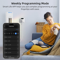 WT580-EU 16A Enchufe Termostático Inteligente WiFi para la UE con Control Tuya para Calefacción y Refrigeración de Invernaderos y Peceras, Compatible con OEM y ODM