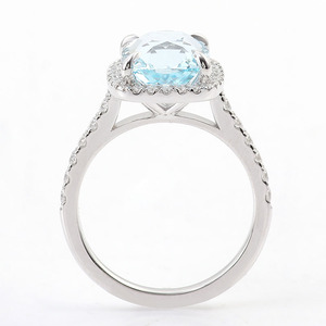 2023 bijoux femmes anneaux bleu <span class=keywords><strong>aigue</strong></span>-<span class=keywords><strong>marine</strong></span> coussin coupe broche réglage laboratoire pierres précieuses <span class=keywords><strong>prix</strong></span> 925 argent sterling plaqué or bagues - Product Image 3